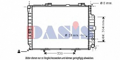 AKS DASIS 122890n -  Радиатор, охлаждение двигателя
